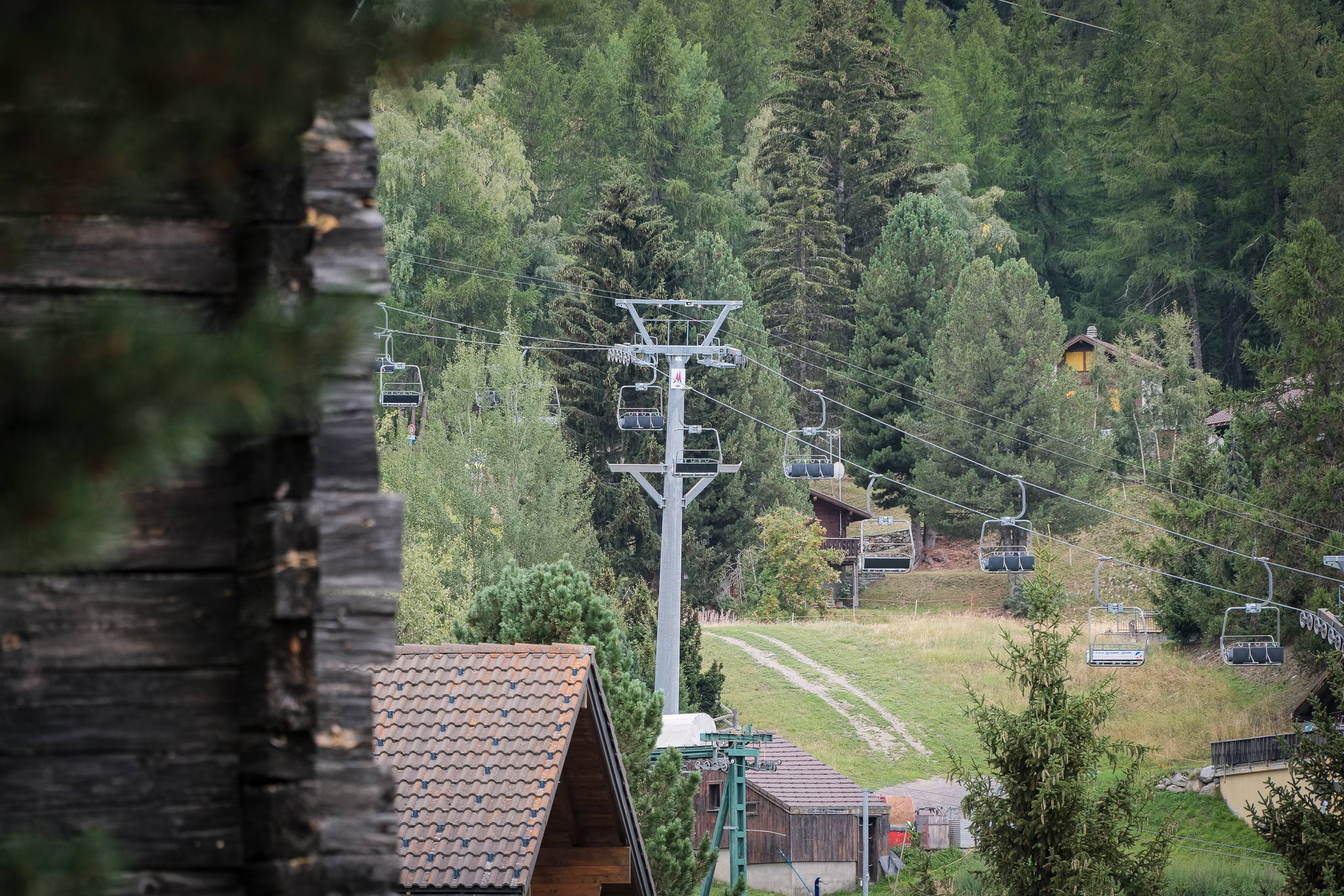 Bergbahn in der Umgebung von Bürchen